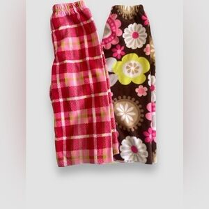 Carter's Just One You Fleece Pajama Pants Girl's Size 18M Bundle of 2 EUC